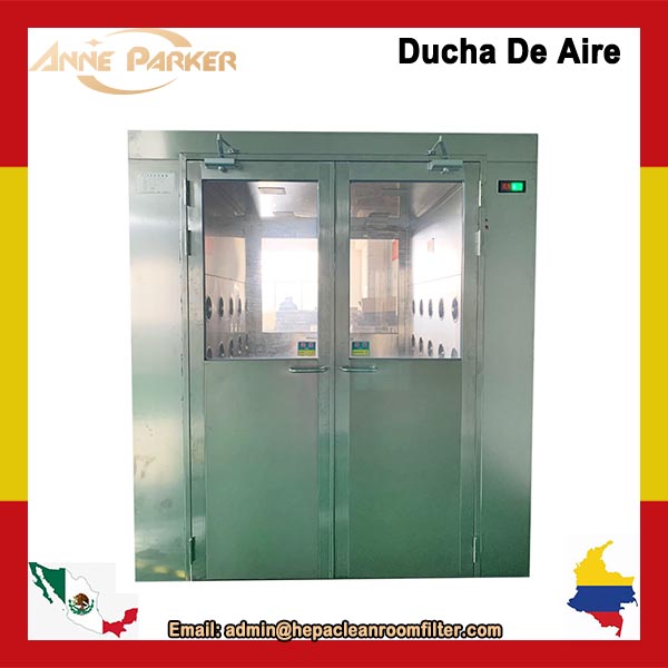 Ducha de aire con filtro de acero inoxidable en la industria farmacéutica