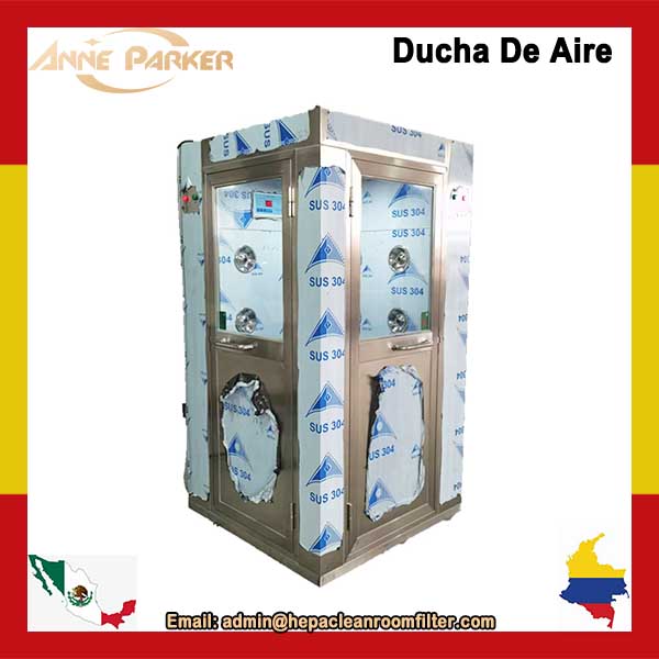 Ducha de aire inteligente de acero inoxidable en esquina