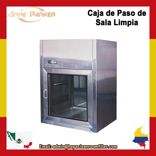 Ducha de aire para sala limpia, caja de paso de laboratorio