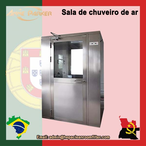 Equipamento de design de câmara de chuveiro de ar com filtro inteligente para sala limpa