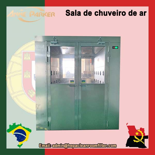 Unidade de chuveiro de ar com filtro de aço inoxidável na indústria farmacêutica