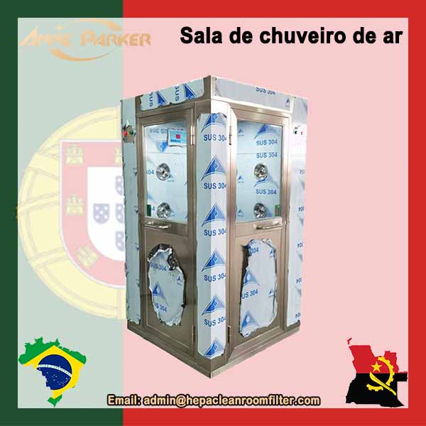 Chuveiro de canto inteligente em aço inoxidável
