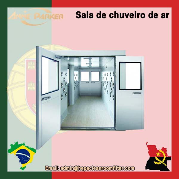 Máquina de chuveiro de ar de carga de porta dupla na indústria farmacêutica