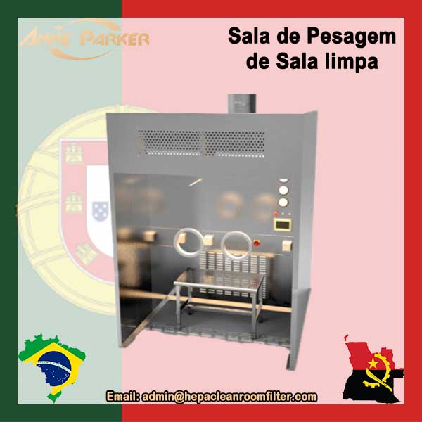 Especificações da sala de pesagem da cabine de amostragem e distribuição