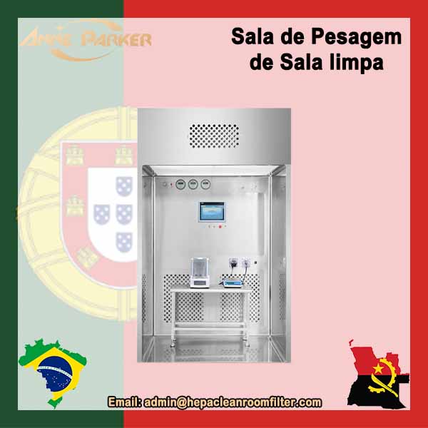  Cabine de distribuição de fluxo de ar laminar reverso, filtros, sala de pesagem em laboratório