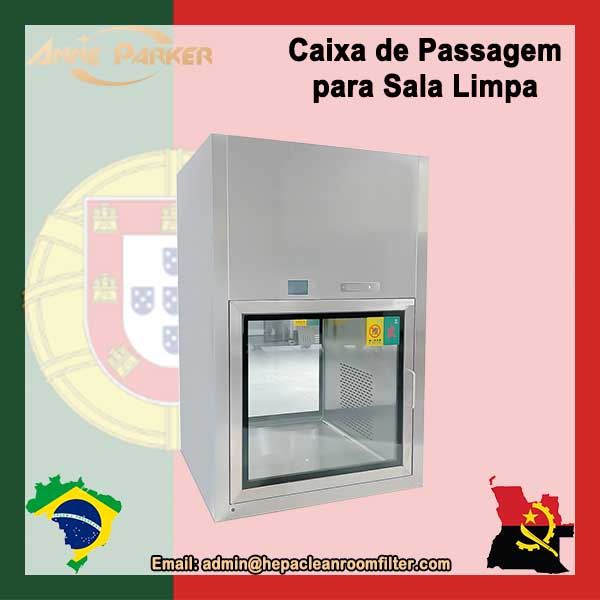 Caixa de passagem de intertravamento para sala limpa Chuveiro de ar em laboratório de microbiologia