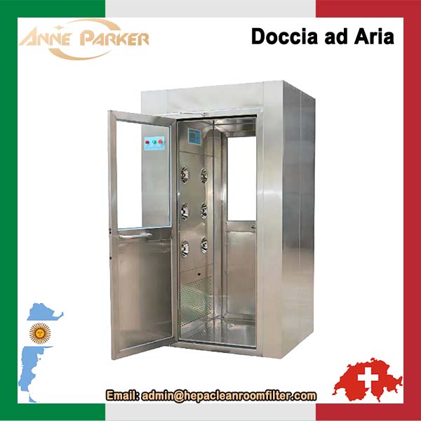 Progettazione di camere bianche per unità di sistema doccia ad aria industriale