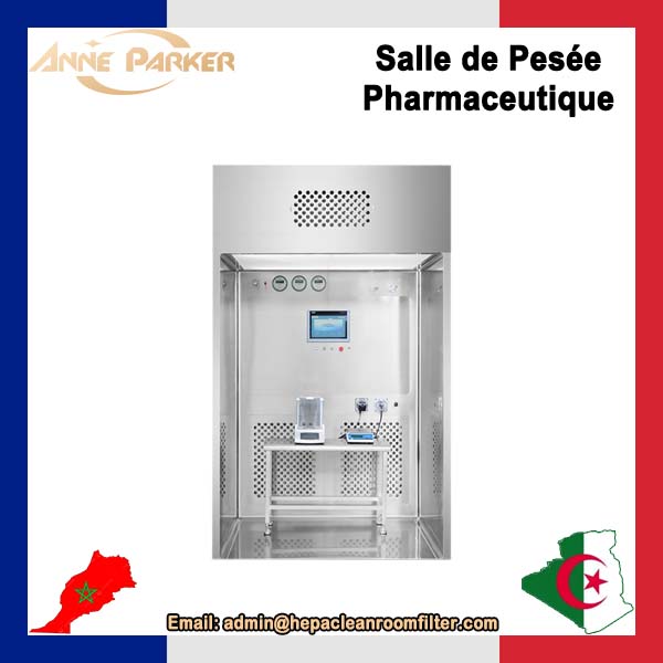 Cabine de distribution à flux d'air laminaire inversé filtrant la salle de pesée du laboratoire