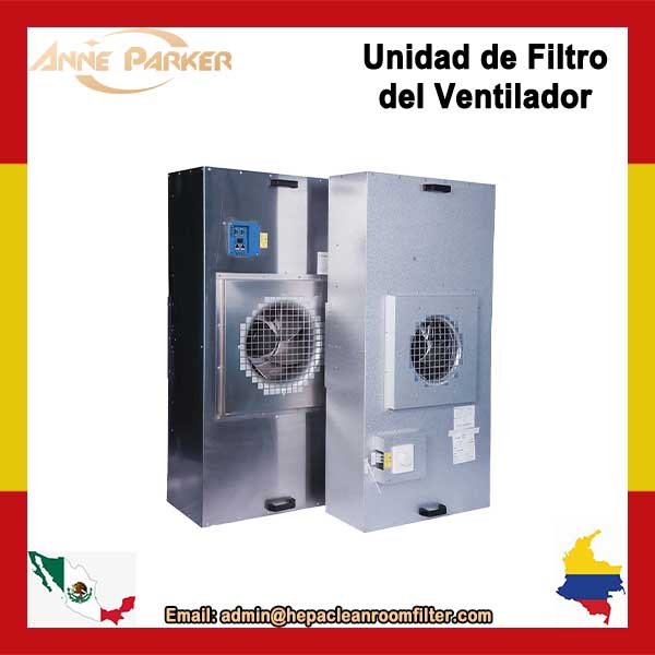 Unidad de filtro de ventilador HEPA ffu 2×4 para sala limpia, bajo nivel de ruido