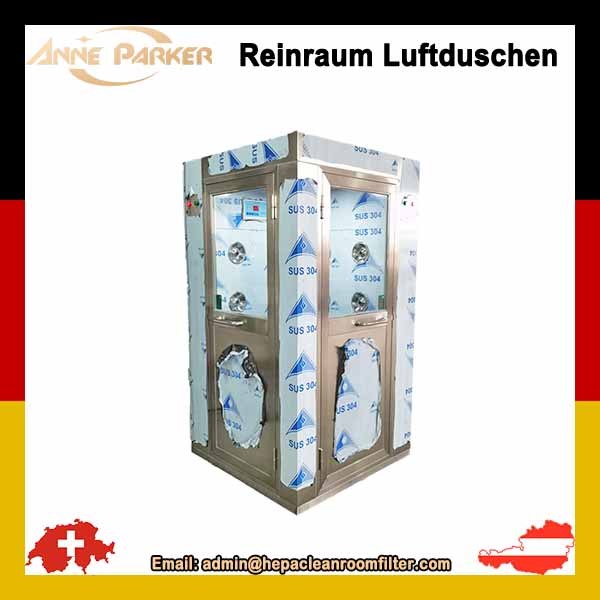 Intelligente Luftduschkabine aus Edelstahl