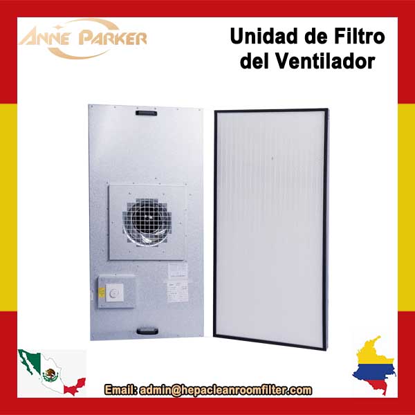 Especificaciones del diseño de la unidad de filtro de ventilador HEPA para sala limpia FFU