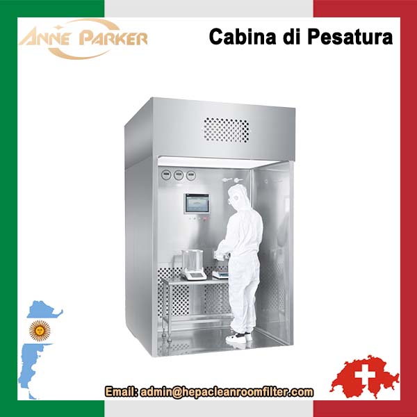 Progettazione di cabine di distribuzione per il campionamento di materie prime nell'industria farmaceutica