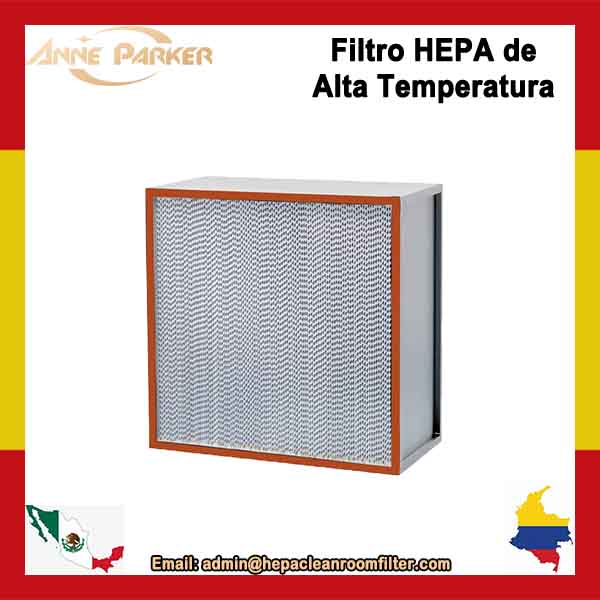 Filtro de aire HEPA resistente al calor de alta temperatura