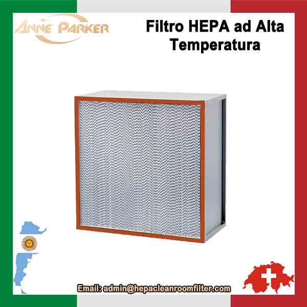Filtro dell'aria HEPA resistente al calore ad alta temperatura
