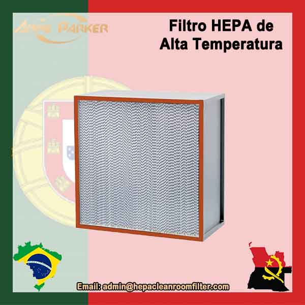 Filtro de ar HEPA resistente ao calor de alta temperatura