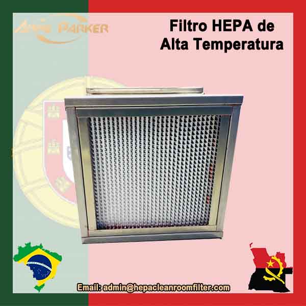 Filtro de ar HEPA resistente a altas temperaturas