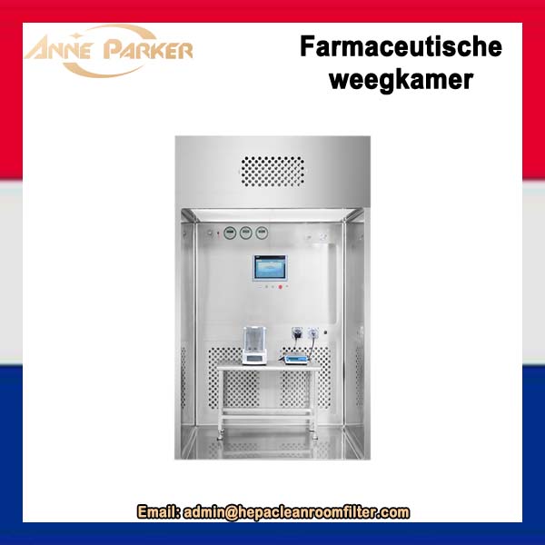 Omgekeerde laminaire luchtstroom dispensercabinefilters Weegkamer in laboratorium